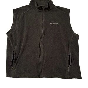 Men’s Columbia Charcoal Grey Sleeveless Fleece Vest